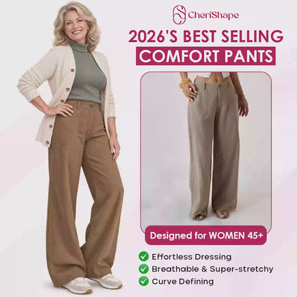 CheriShape - Lightweight Straight-Leg Comfort Pants for Seniors