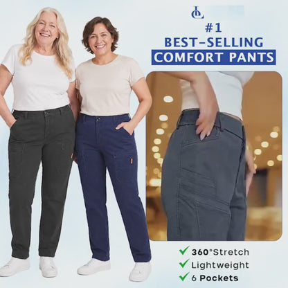 EveLite - 70% OFF – Women’s Stretch-Waist 6-Pocket Comfort Pants