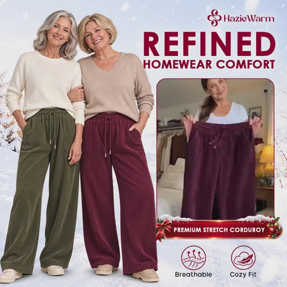 HazieWarm - 2026 Best Selling Cozy Stretch Corduroy Pants for Seniors