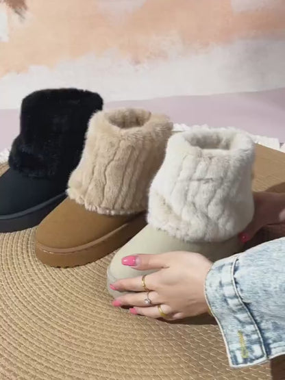 Women’s Cozy Faux Fur Platform Snow Boots