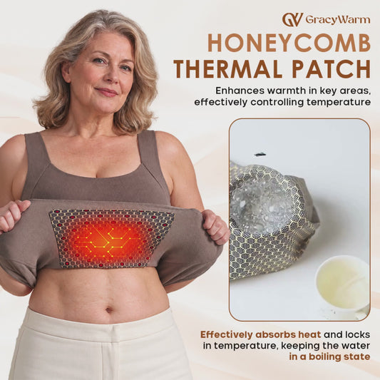 GracyWarm - ThermaCore® Cashmere-Soft Honeycomb Built-In Bra Tank