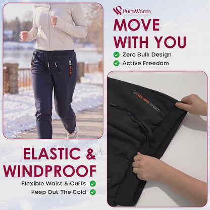 PuraWarm - Women's Comfort Stretch Thermal Fleece Pants
