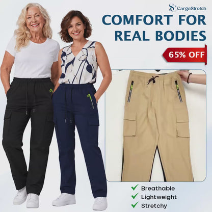 CargoStretch - Women's Stretch Multi-Pocket Cargo Pants