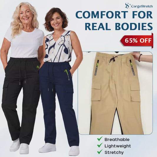 CargoStretch - Women's Stretch Multi-Pocket Cargo Pants