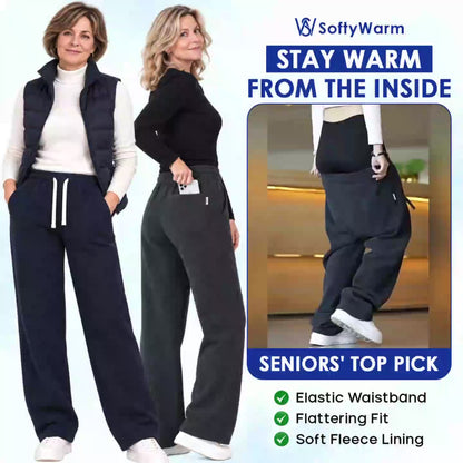 SoftyWarm - Women Cozy Fleece-Lined Relaxed Pants
