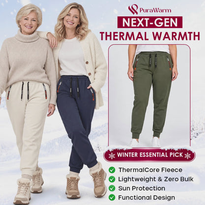 PuraWarm - Women's Comfort Stretch Thermal Fleece Pants