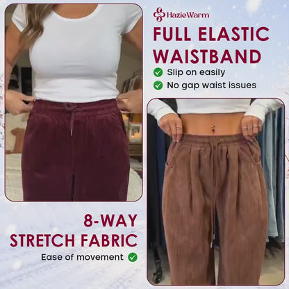 HazieWarm - 2026 Best Selling Cozy Stretch Corduroy Pants for Seniors