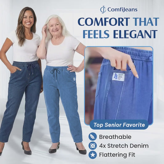 ComfiJeans - High Waist Ultra-Stretch Mom Jeans