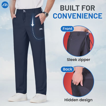 MeshIrons - Men’s Breathable Mesh Panel Casual Pants