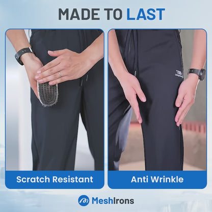 MeshIrons - Men’s Breathable Mesh Panel Casual Pants