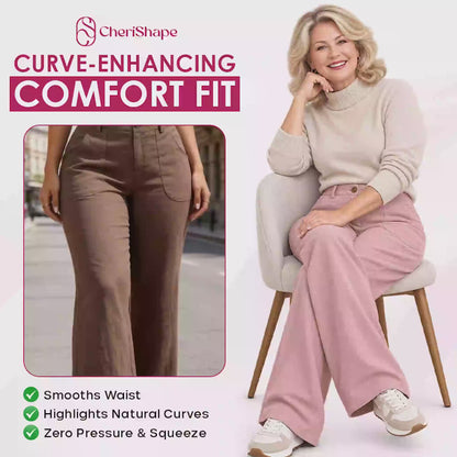 CheriShape - Lightweight Straight-Leg Comfort Pants for Seniors