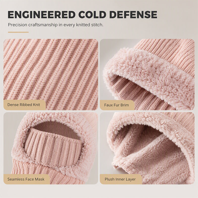 💖Black Friday Mega Deal – 50% off!💖❄️Women's Winter One-Piece Knitted Beanie Scarf Mask