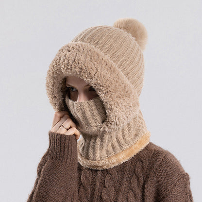 💖Black Friday Mega Deal – 50% off!💖❄️Women's Winter One-Piece Knitted Beanie Scarf Mask