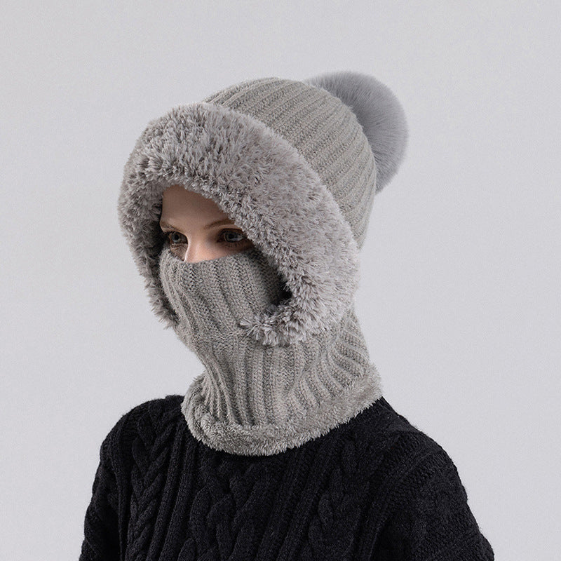💖Black Friday Mega Deal – 50% off!💖❄️Women's Winter One-Piece Knitted Beanie Scarf Mask