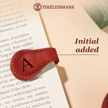 TimelessMark - LAST DAY SALE 75% OFF | Personalized Magnetic Leather Bookmark