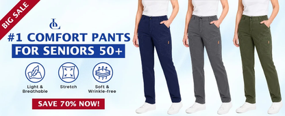 EveLite - 70% OFF – Women’s Stretch-Waist 6-Pocket Comfort Pants