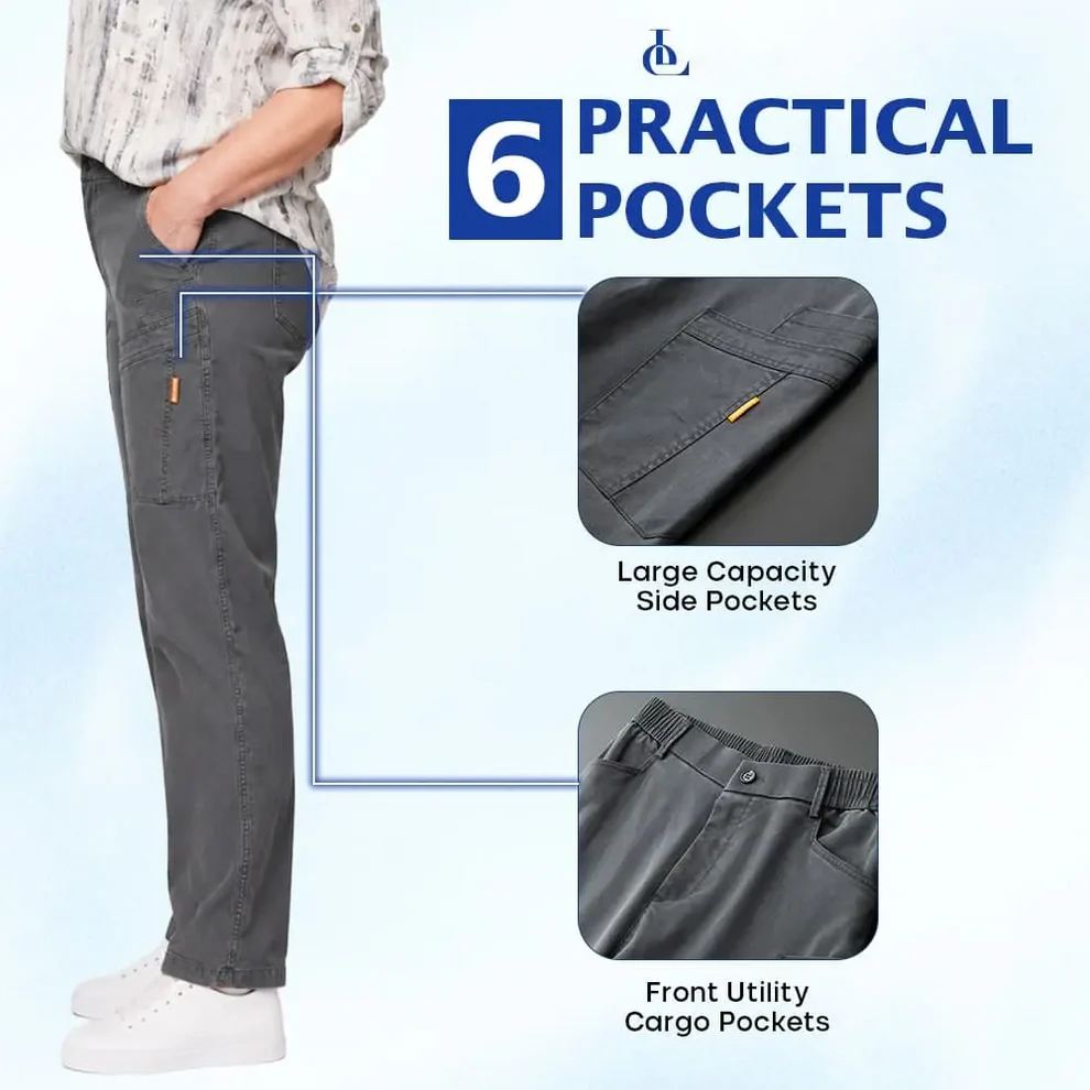 EveLite - 70% OFF – Women’s Stretch-Waist 6-Pocket Comfort Pants