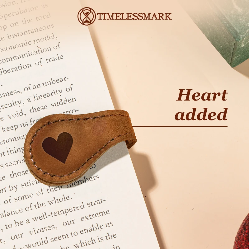 TimelessMark - LAST DAY SALE 75% OFF | Personalized Magnetic Leather Bookmark