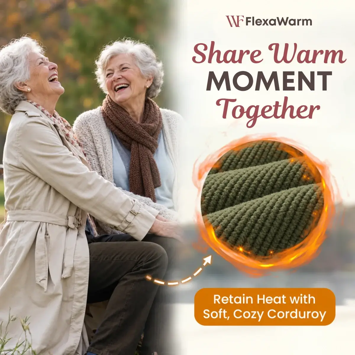 FlexaWarm - Cozy Stretch High-Waisted Corduroy Pants for Seniors